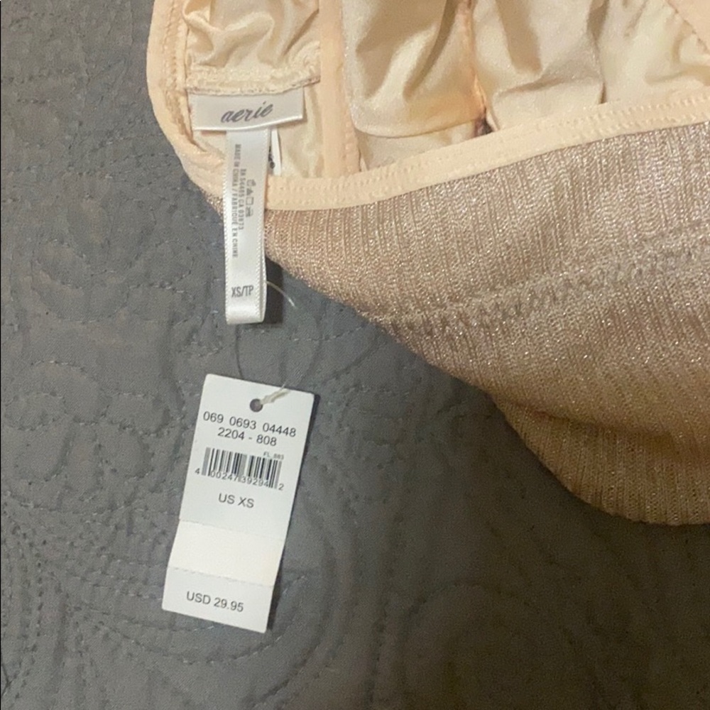 Aerie Shiny Halter Bralette XS and NWT - Picture 3 of 3